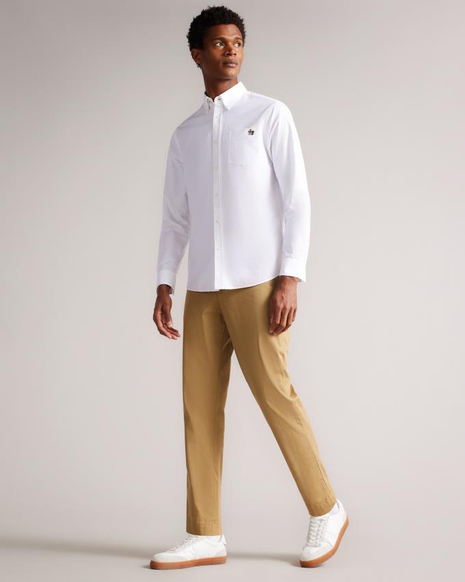 Pantalon Chino Ted Baker Casual Relaxed Beige Homme | KMK-65699476